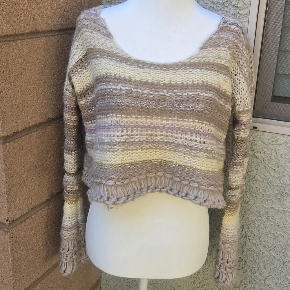 Free People Wool Blend Knit Sweater